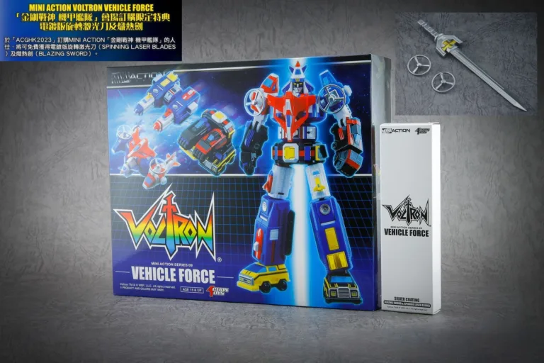 全新 限定版 Mini Action Voltron Vehicle Force 金剛戰神 機甲艦隊 9 迷你版勇者机器人玩具