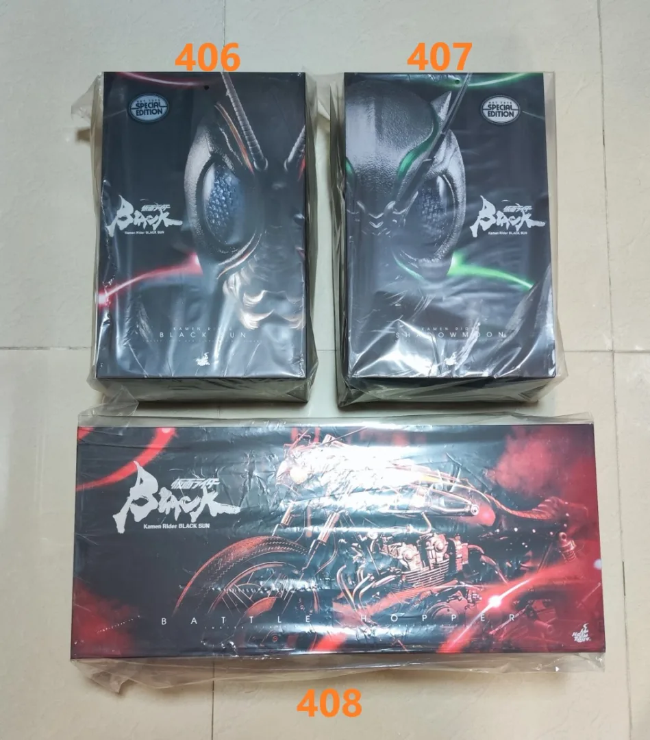 (清貨)清位要錢唔要貨,任揀$7000 3件 2 HotToys 幪面超人 黑日(特別版)
HotToys 幪面超人 影月(特別版)
HotToys 幪面超人 戰蝗號