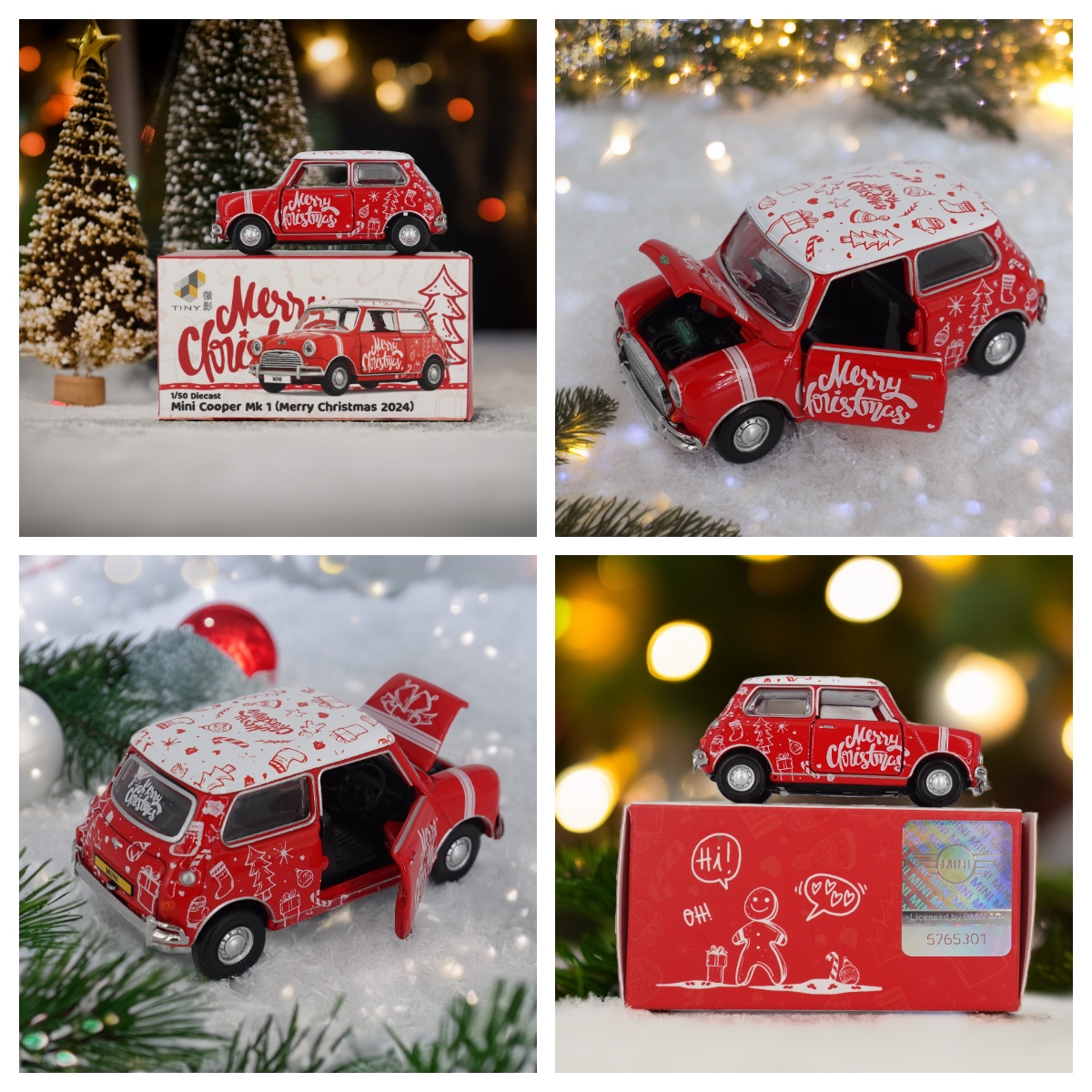 首頁 16 全新 Tiny Mini Cooper Mk 1 Diecast 1/50 (Merry Christmas) 限定版